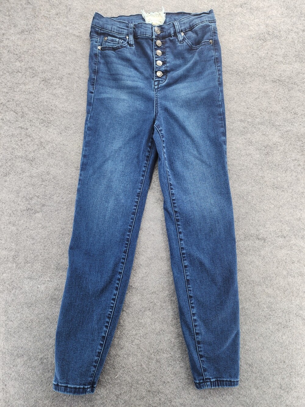 Altar'd State Jeans Womens Size 9 Juniors Skinny Fit Blue Denim Mid Rise 26x25"